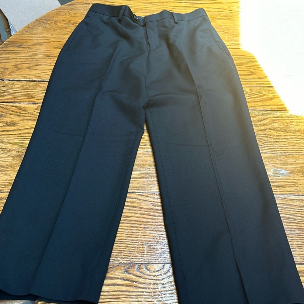 Lauren Ralph Lauren black polyester dress slacks.  Boys Size 16 (28x24).